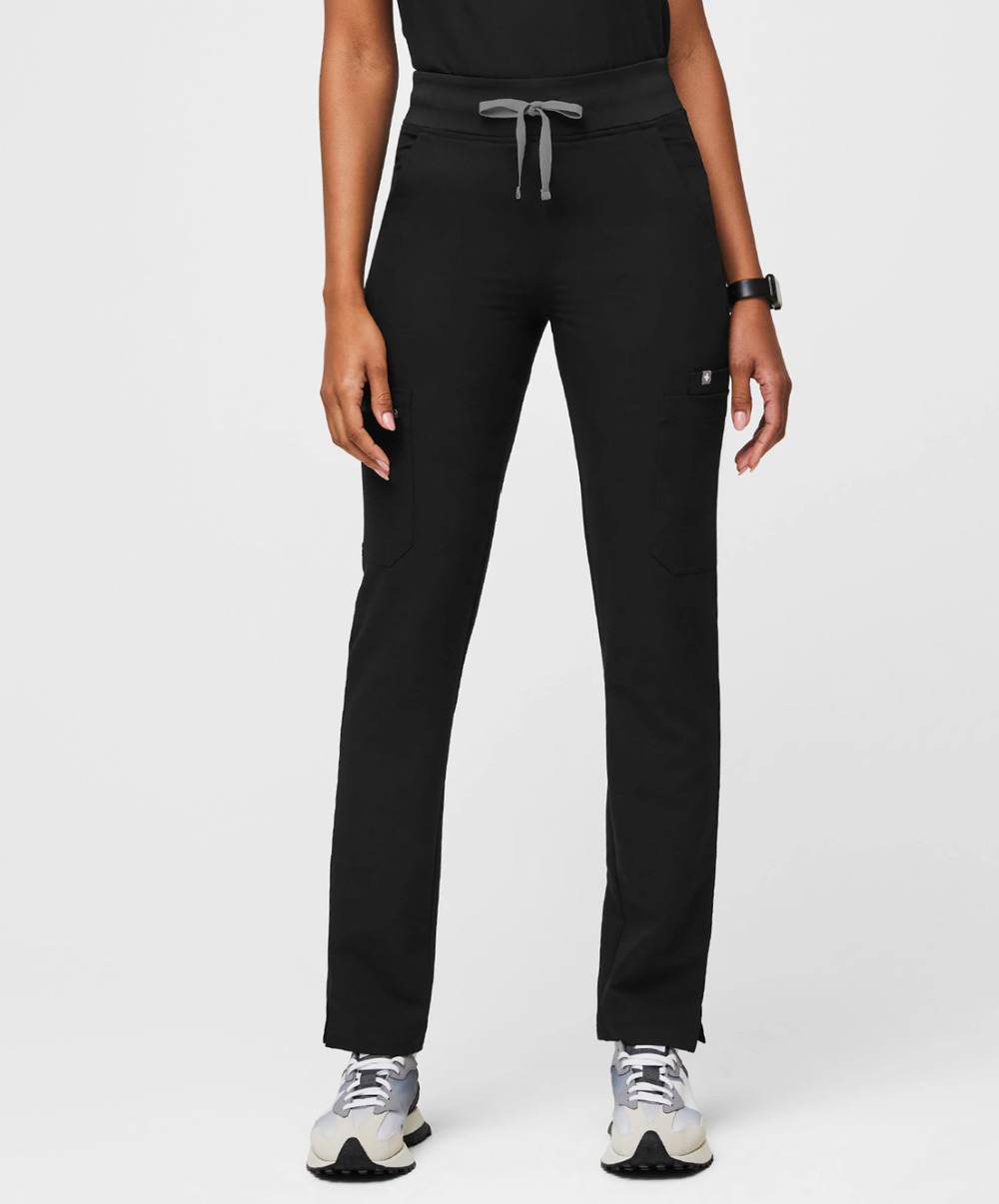FIGS Yola High-Rise Slim Scrub Pant™ Black XS/T NWOT